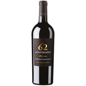 San Marzano Anniversario 62 Primitivo Di Manduria Riserva 2020